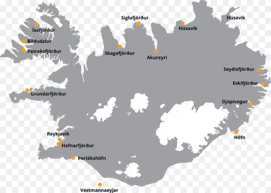 Carte De L'islande，Géographie PNG