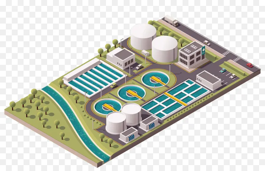 Usine De Traitement De L'eau，Eau PNG