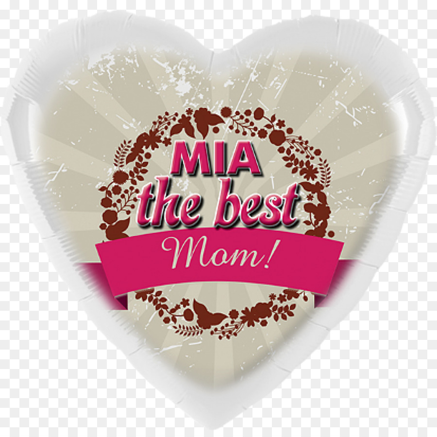 Ballon En Forme De Coeur，Maman PNG