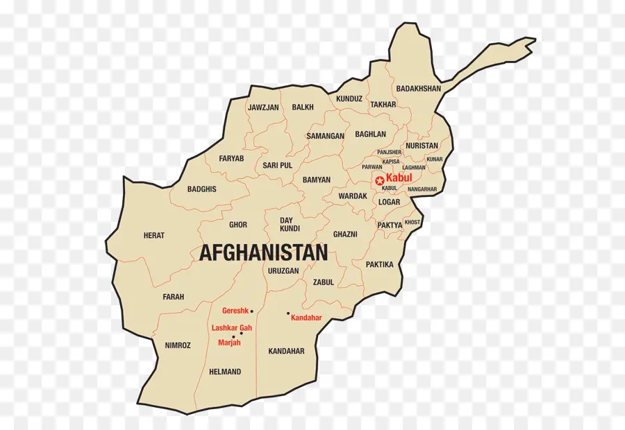 Carte De L'afghanistan，Pays PNG