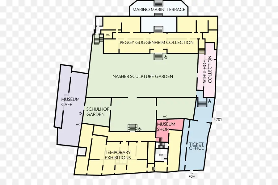 Plan D étage，Solomon R Guggenheim Museum PNG