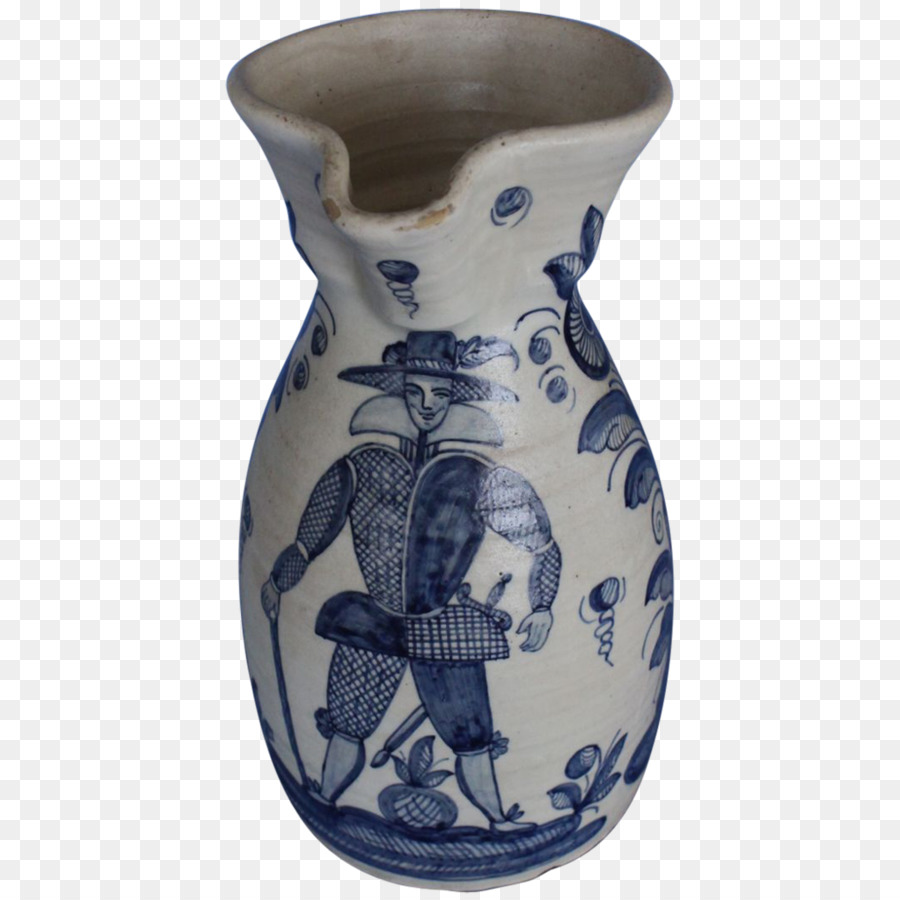 Vase，Bleu Et Blanc De La Poterie PNG