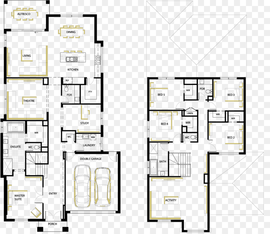 Plan D'étage，Maison PNG