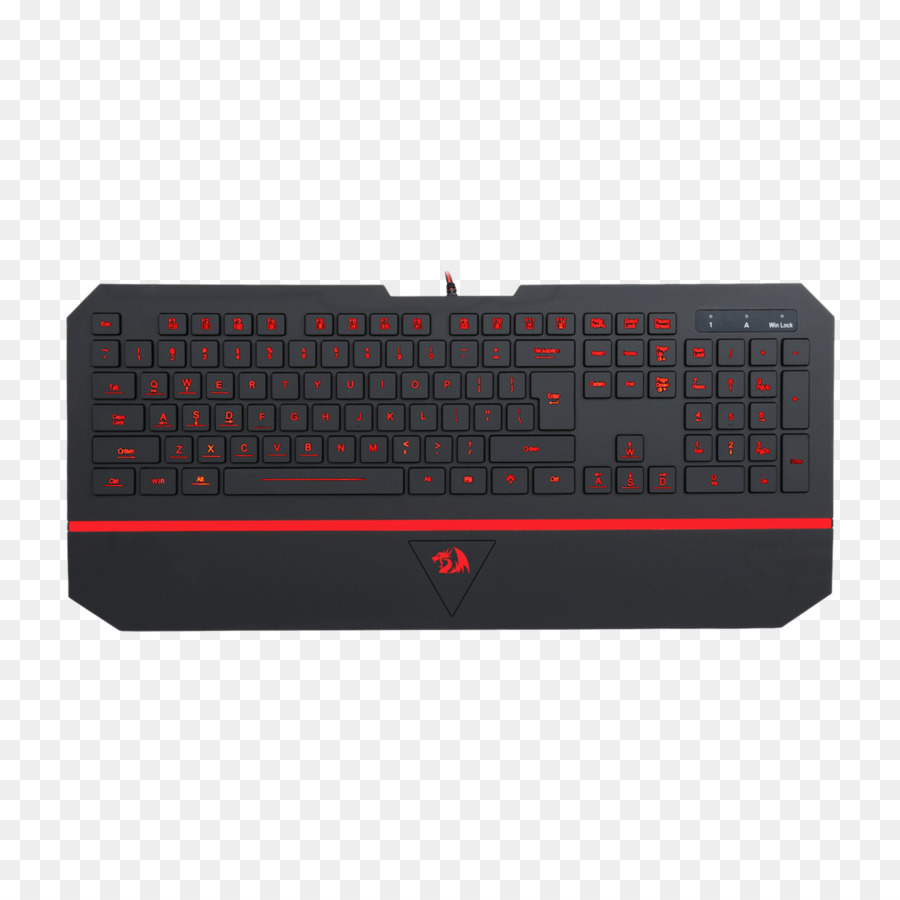 Clavier Noir，Rétroéclairage Rouge PNG