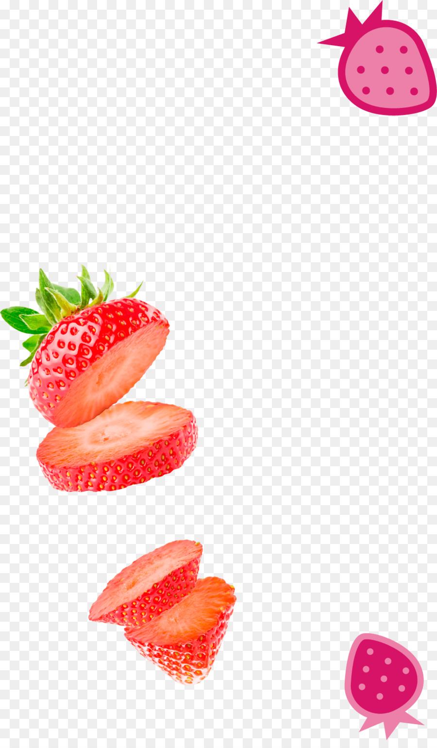 Fraises Tranchées，Rouge PNG