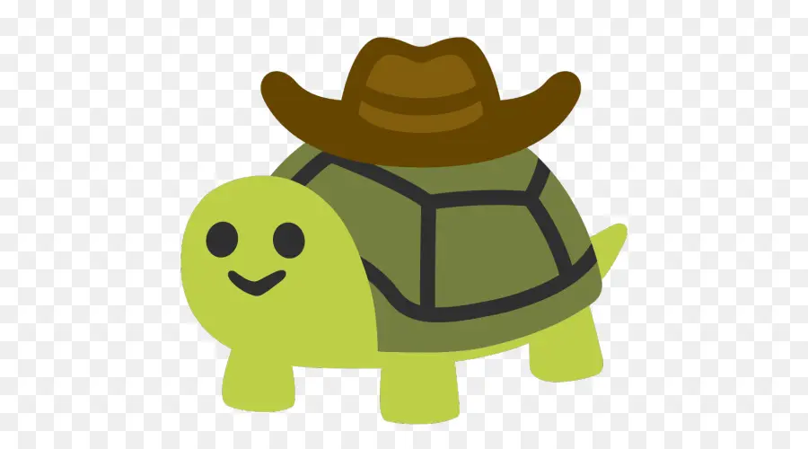 Tortue Avec Un Chapeau，Mignon PNG