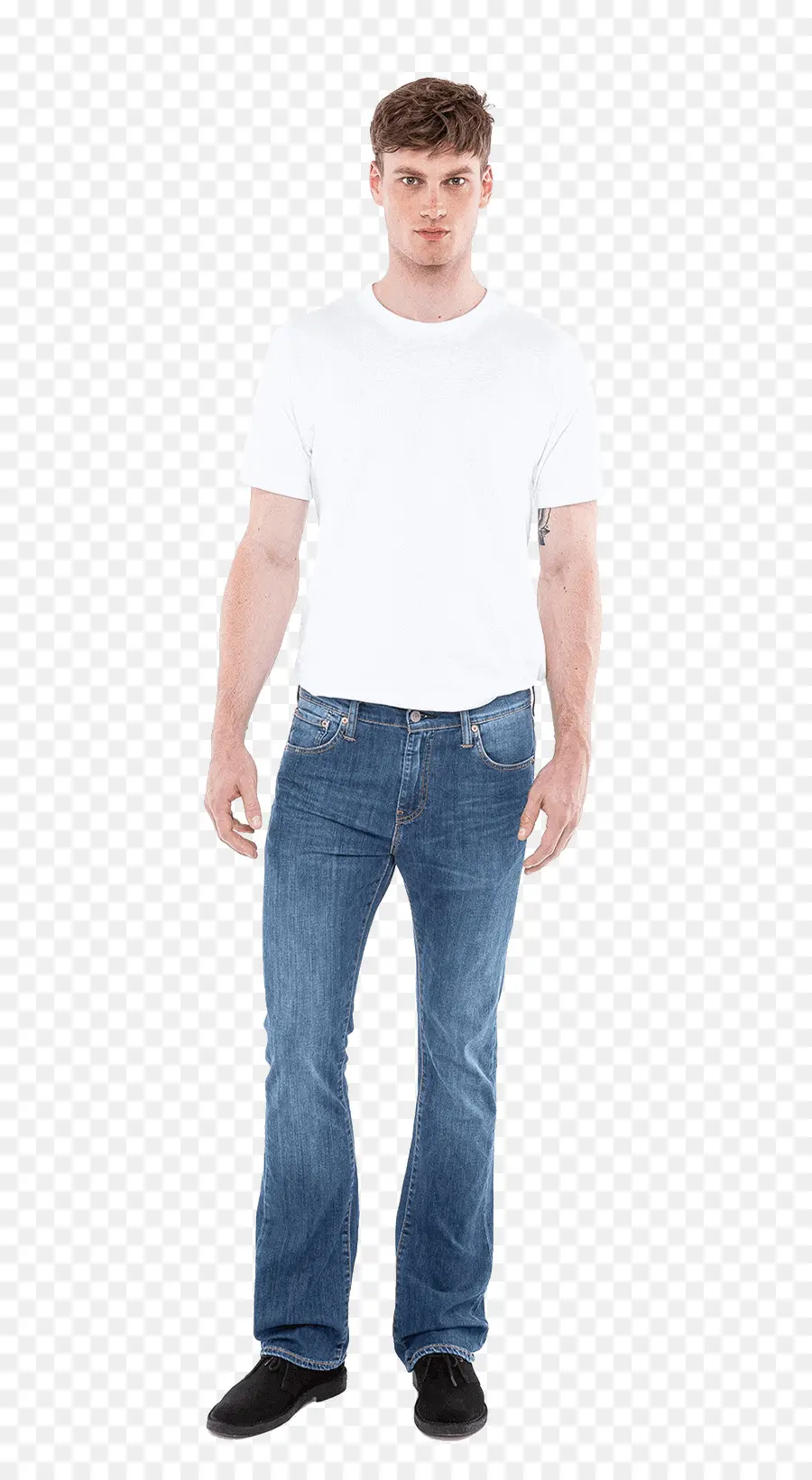 Homme En Tenue Décontractée，Jeans PNG