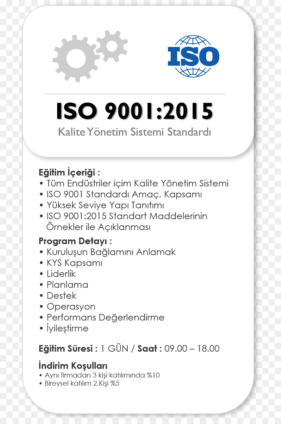 La Norme Iso 9000，Iso 90012015 PNG