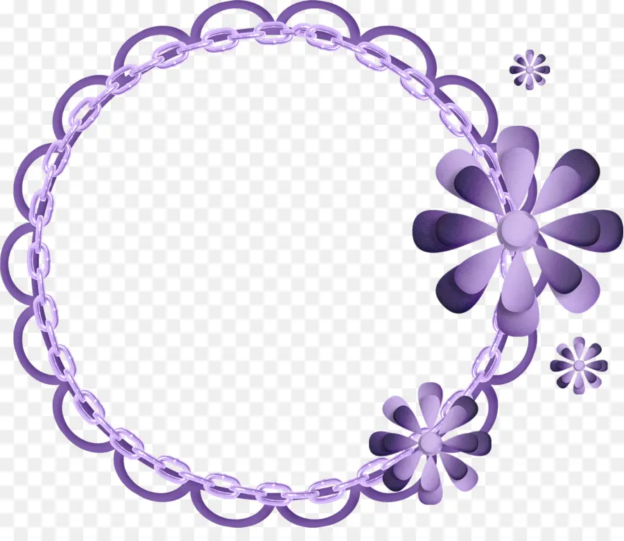 Cadre Violet，Fleurs PNG