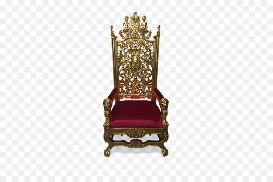 Chaise Ornée，En Bois PNG