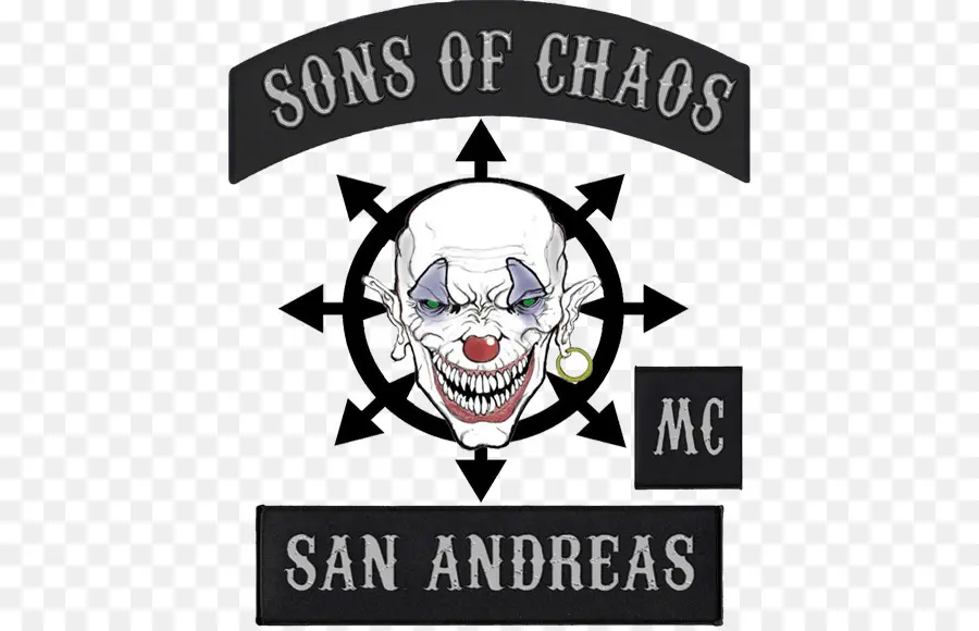 Logo Des Fils Du Chaos，Club De Moto PNG