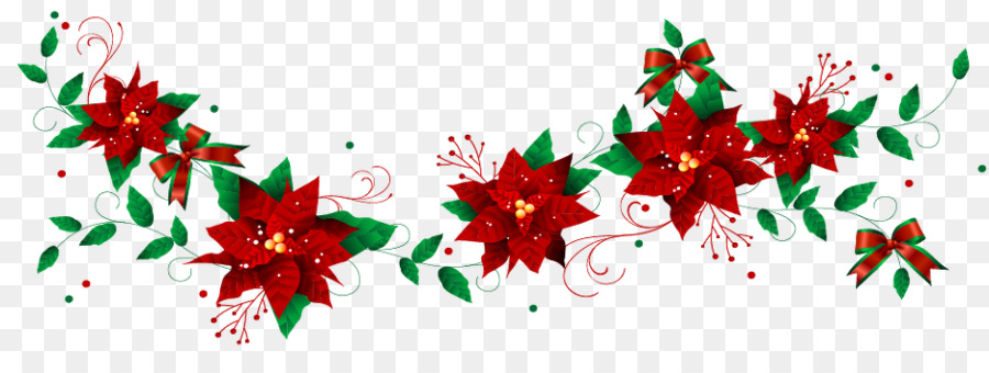 Fleurs De Poinsettia，Rouge PNG