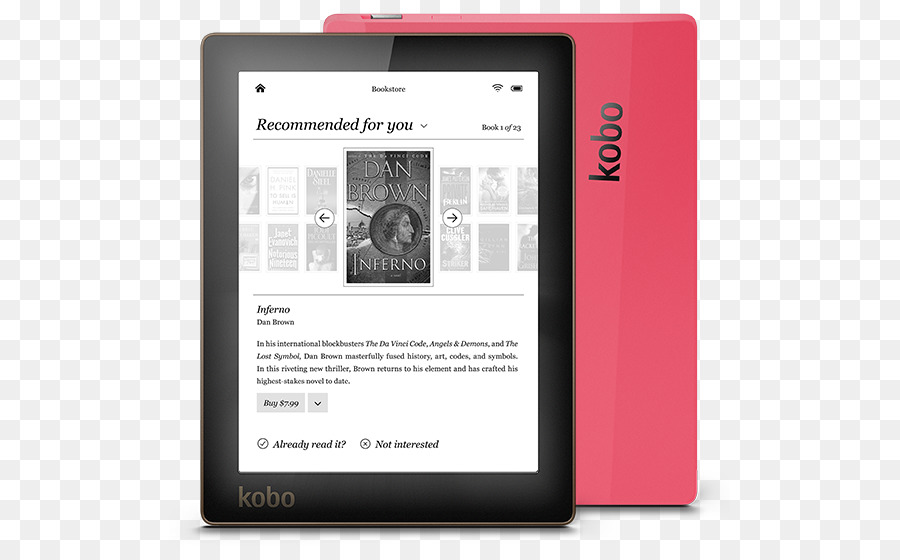 Comparaison Des Ereaders，La Kobo Aura PNG