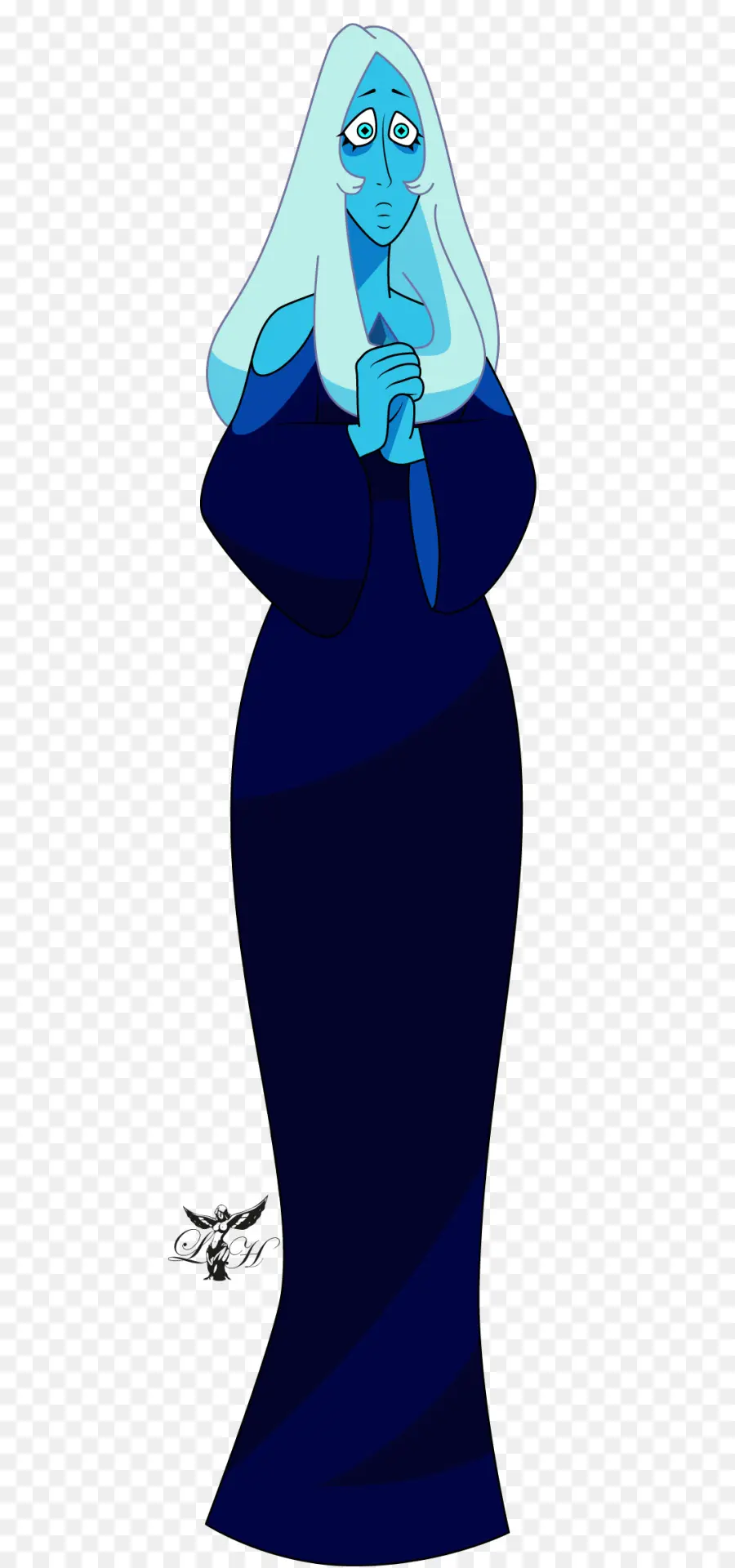 Caractère Bleu，Animé PNG