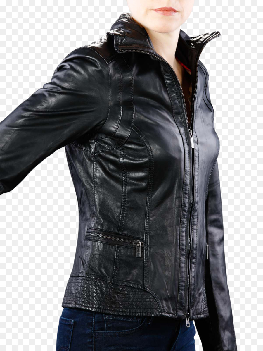 Veste En Cuir Noire，Mode PNG