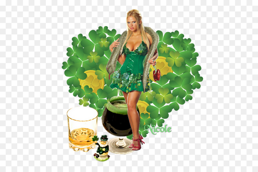 Femme De La Saint Patrick，Femme PNG