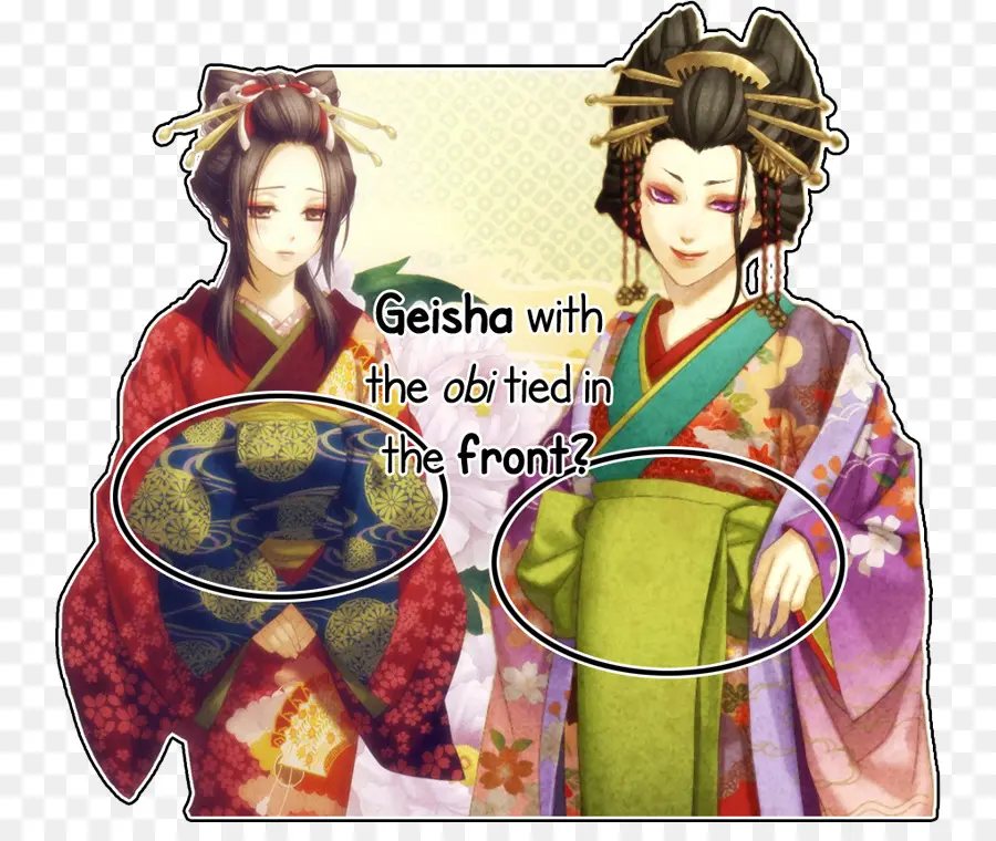 Geisha，Kimono PNG