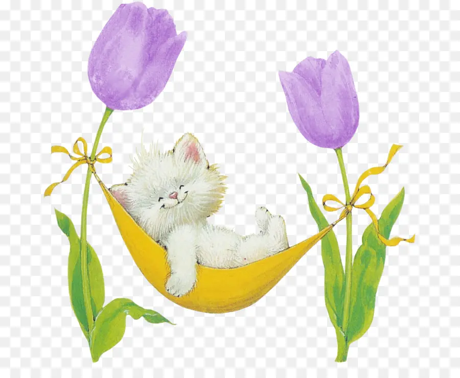 Chat Mignon，Fleurs PNG