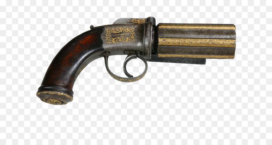 Pistolet Jouet En Argent，Revolver PNG