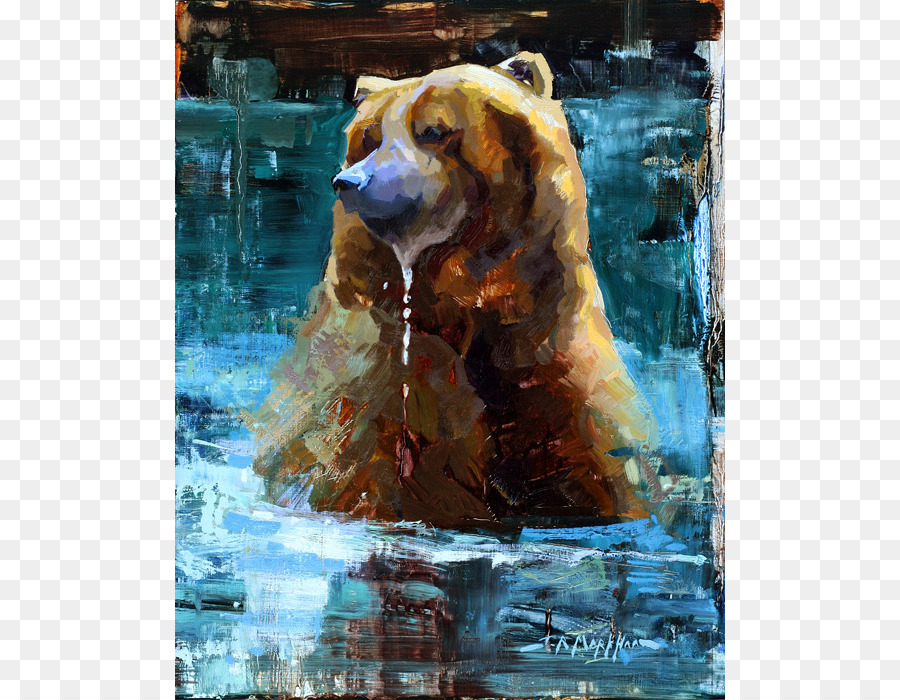 Grizzli，Peinture PNG