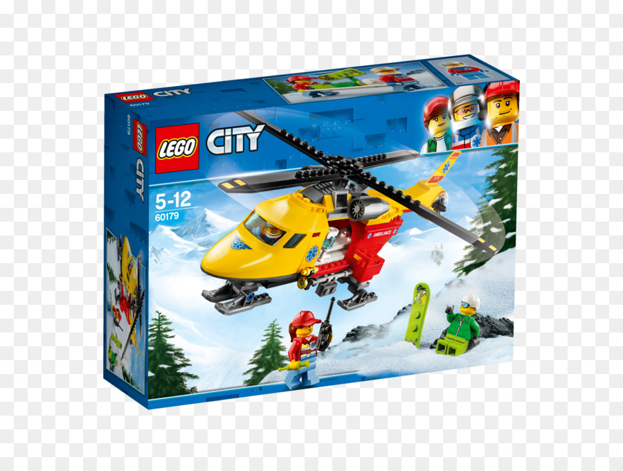 Hélicoptère，Lego 60179 Ville D Hélicoptère Ambulance PNG
