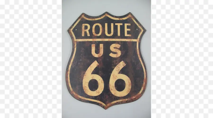 Panneau De La Route 66，Ancien PNG