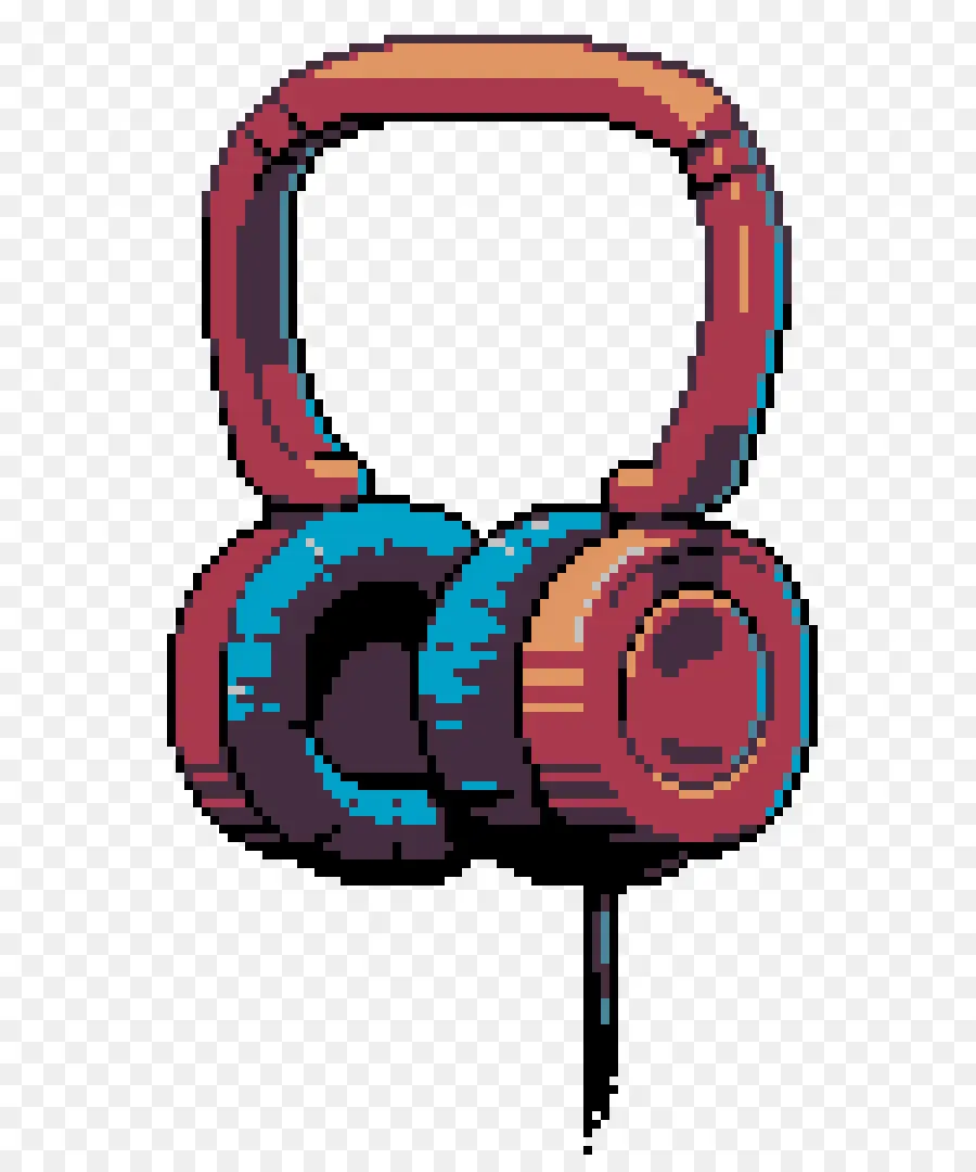 Casque Pixel，Pixel Art PNG