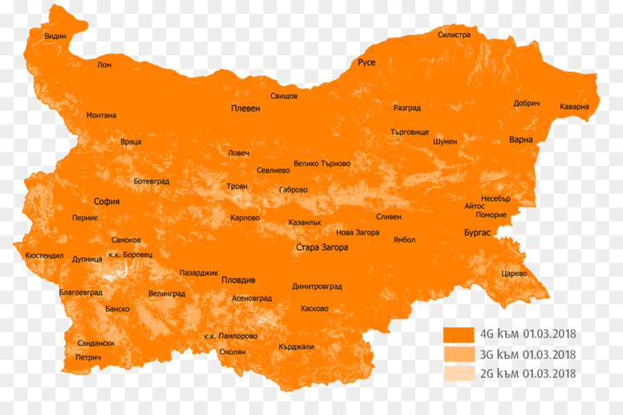 Provinces De Bulgarie，Carte PNG