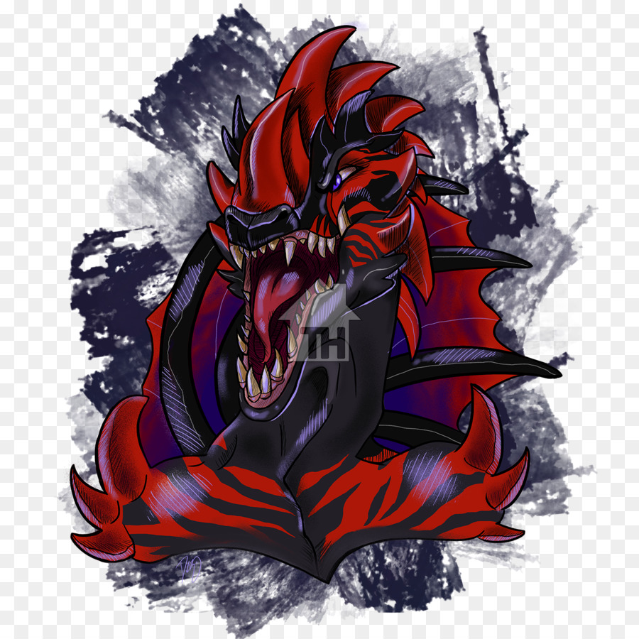 Dragon Rouge Et Noir，Fantaisie PNG