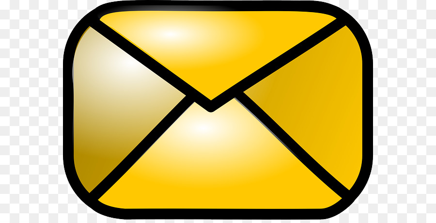 Enveloppe Jaune，Message PNG