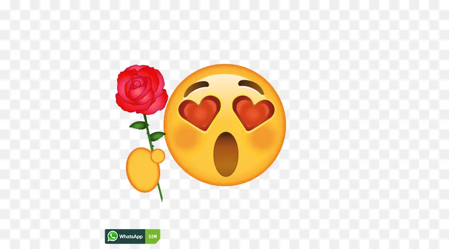 Emoji Yeux De Coeur，Amour PNG