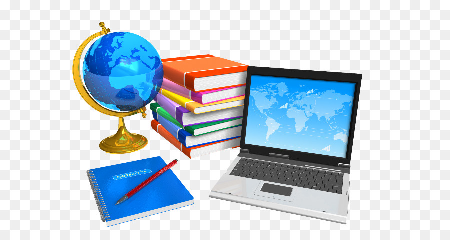 Livres Et Ordinateur Portable，Globe PNG