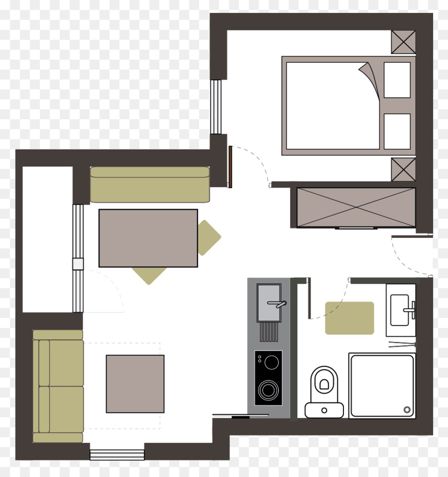 Plan D étage，L Architecture PNG