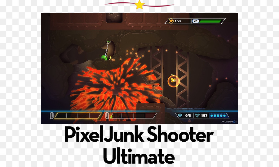 Pixeljunk Shooter，Playstation 2 PNG