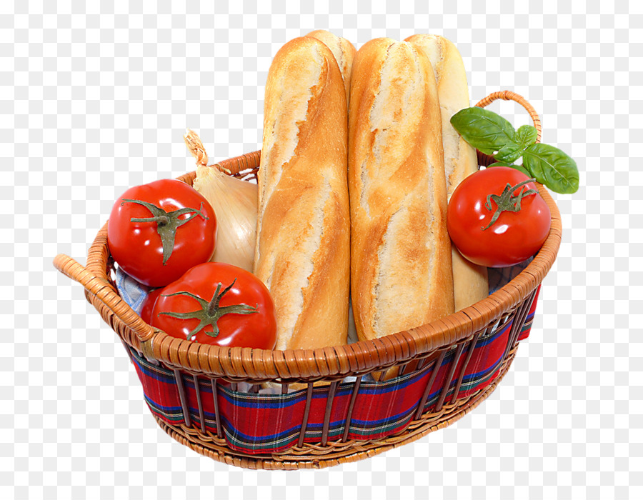 Pain Et Légumes，Panier PNG