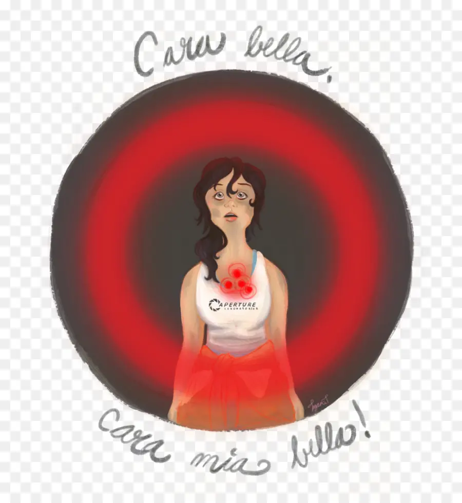 Femme Avec Cercle Rouge，Cercle Rouge PNG