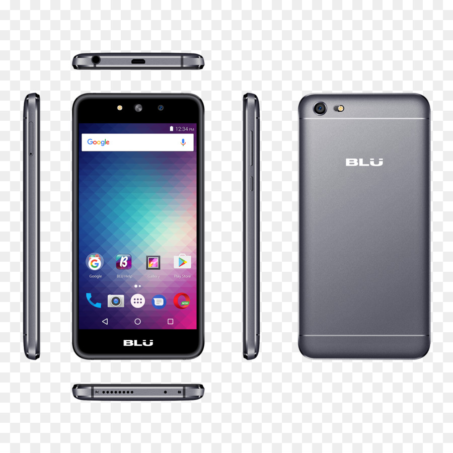 Smartphone，Blu Grand M 8 Go Gris Débloqué Gsm PNG