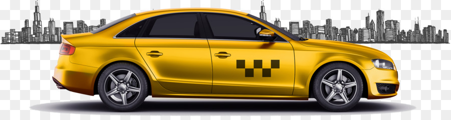 Taxi Jaune，Voiture PNG