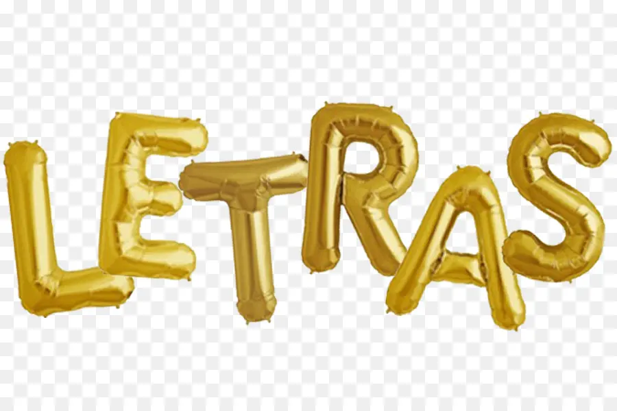 Lettres D'or，Des Ballons PNG