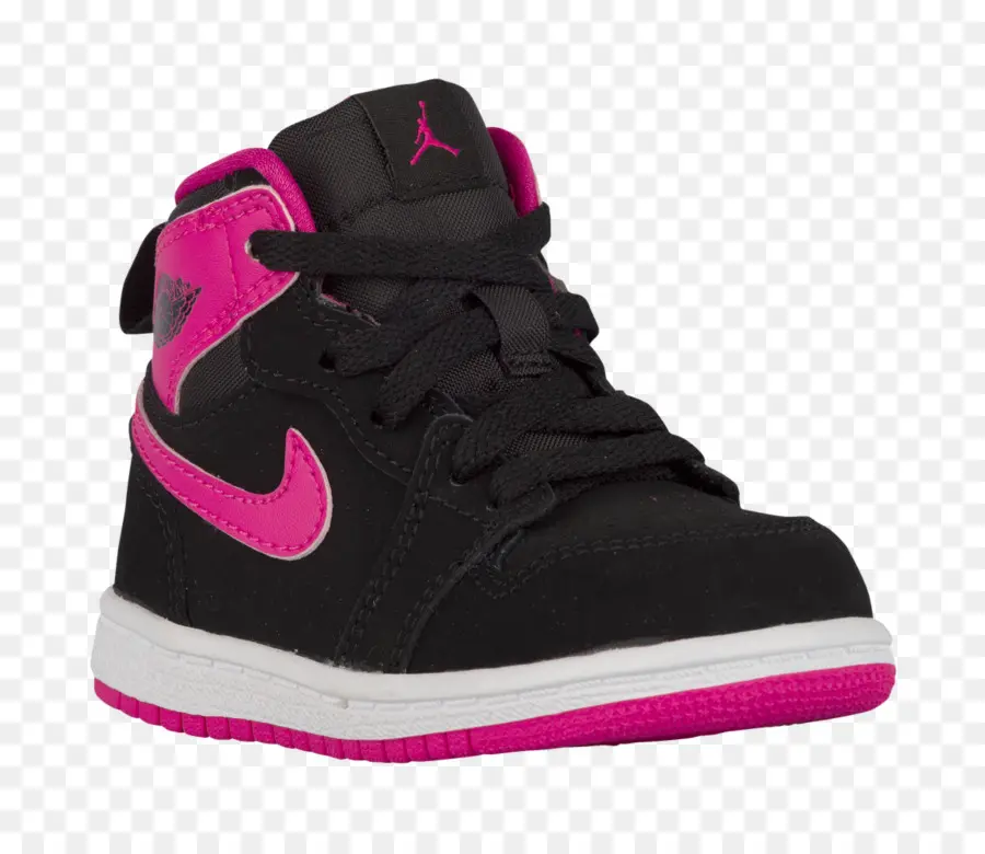 Chaussure Noire Et Rose，Sneaker PNG