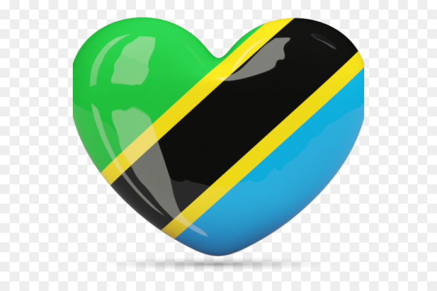 Coeur Avec Drapeau Tanzanien，Forme De Coeur PNG