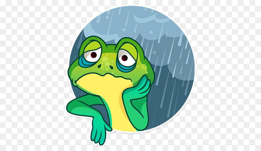 Grenouille Triste，Pluie PNG