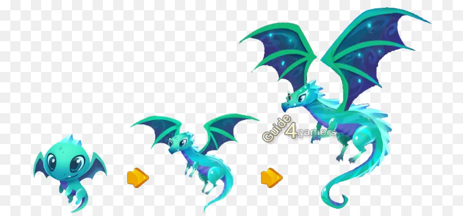 Dragon Bleu，Ailes PNG