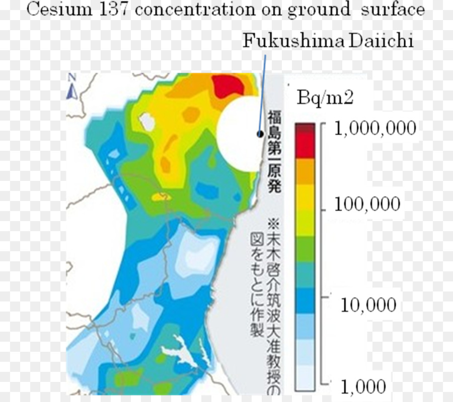 La Catastrophe Nucléaire De Fukushima Daiichi，Le Césium 137 PNG