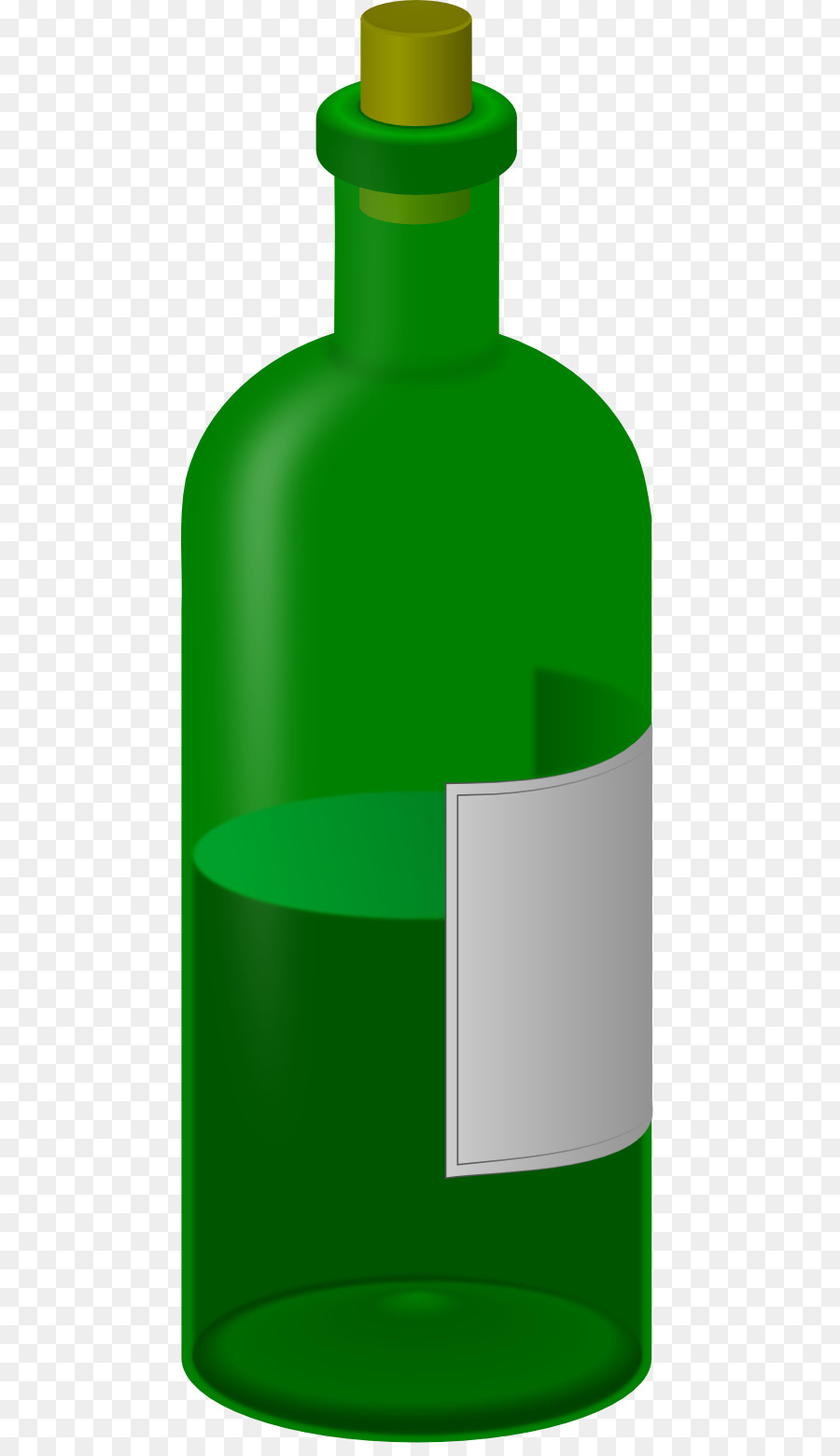 Bouteille Verte，Verre PNG