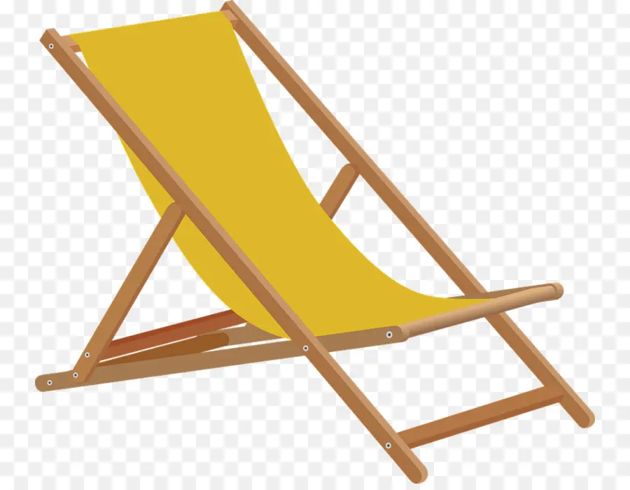 Chaise De Plage，Jaune PNG