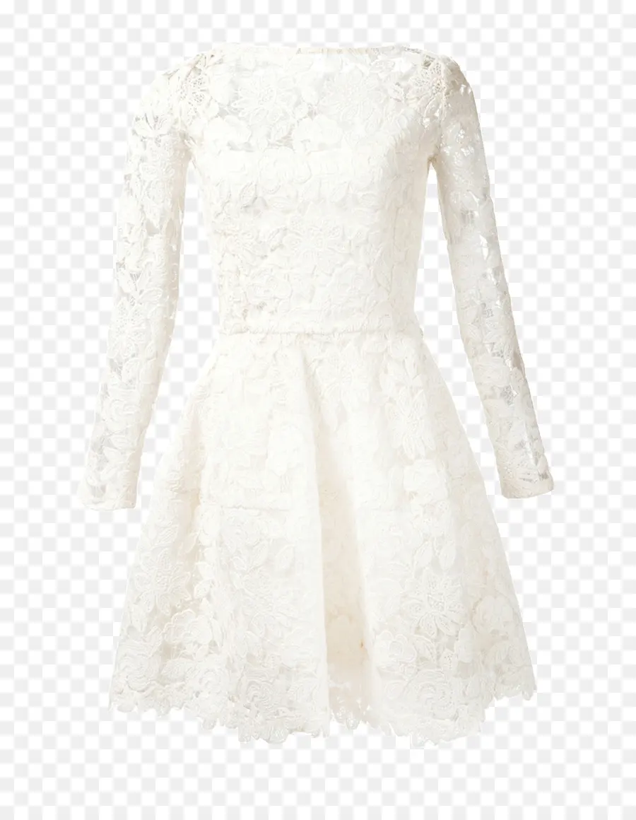 Robe En Dentelle Blanche，Mode PNG