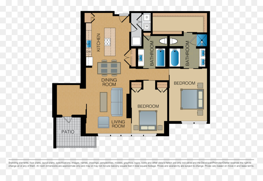 Plan D'étage，Chambres PNG