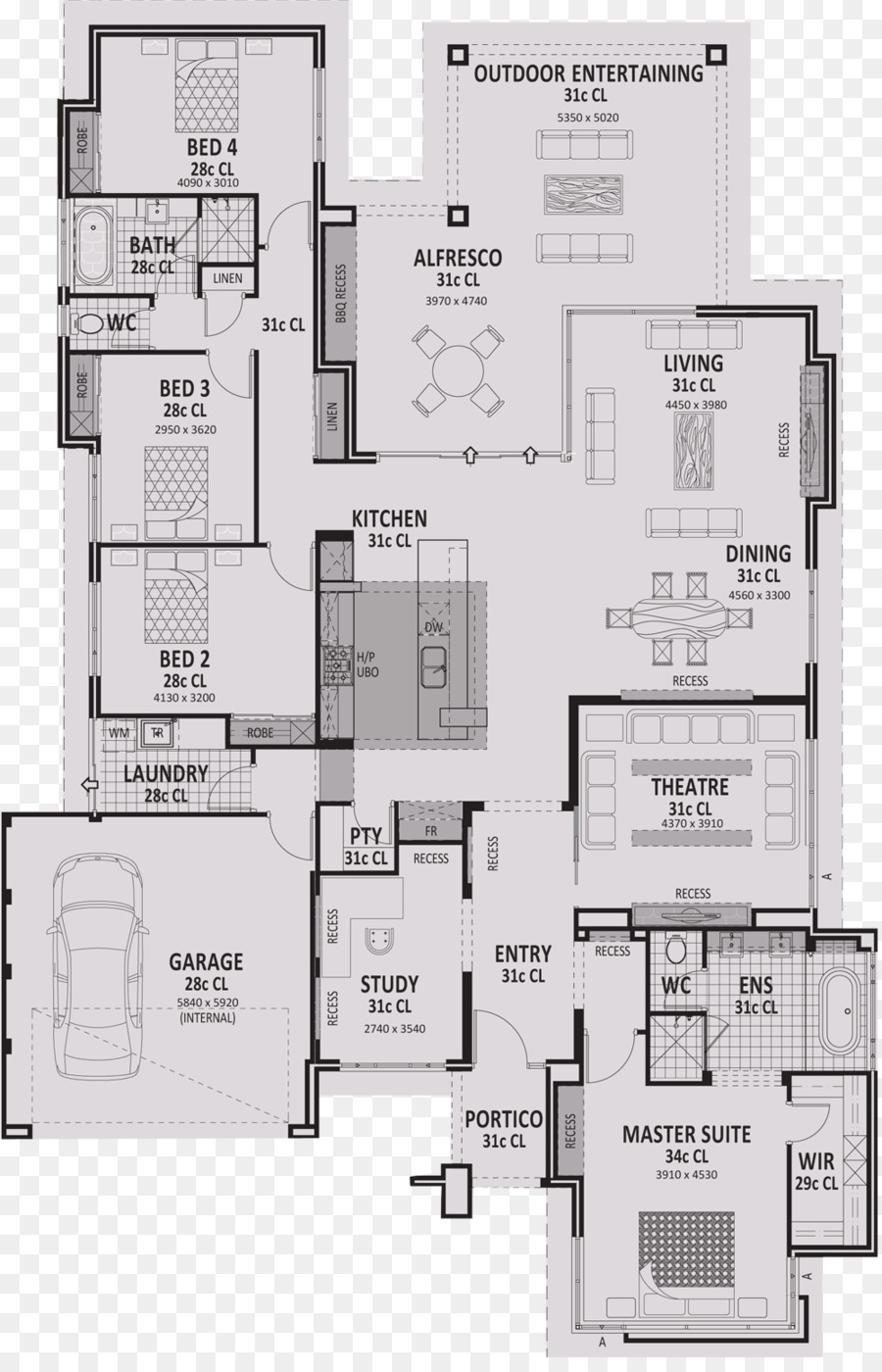 Plan De Maison，Chambres PNG