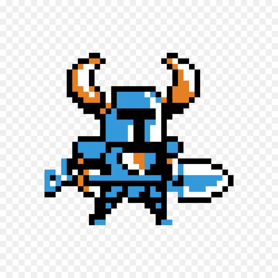 Chevalier Pixel，Armure PNG